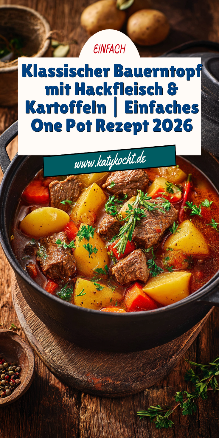 Klassischer Bauerntopf mit Hackfleisch & Kartoffeln | One Pot 2026