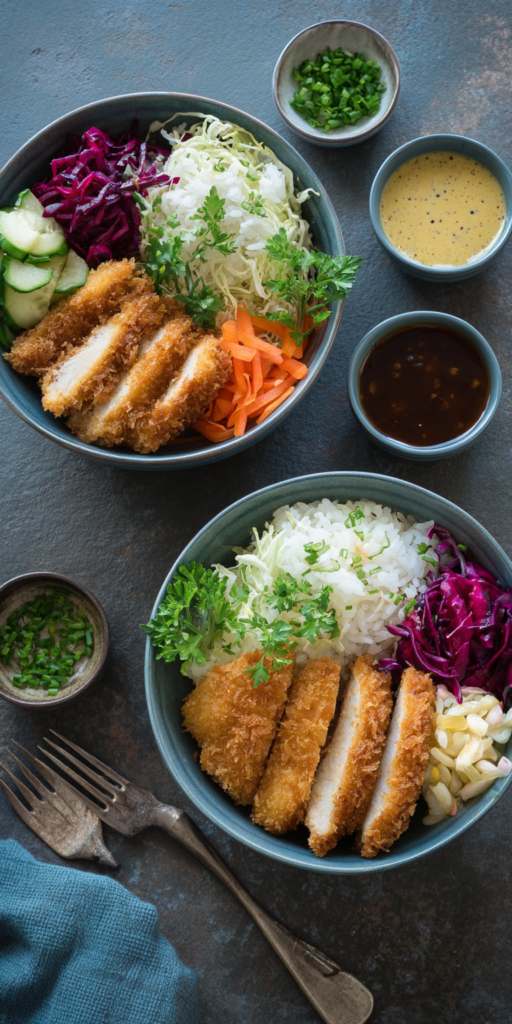 Knusprige Japanische Katsu-Bowl (Hähnchen) | Asiatische Gerichte für Zuhause 2026