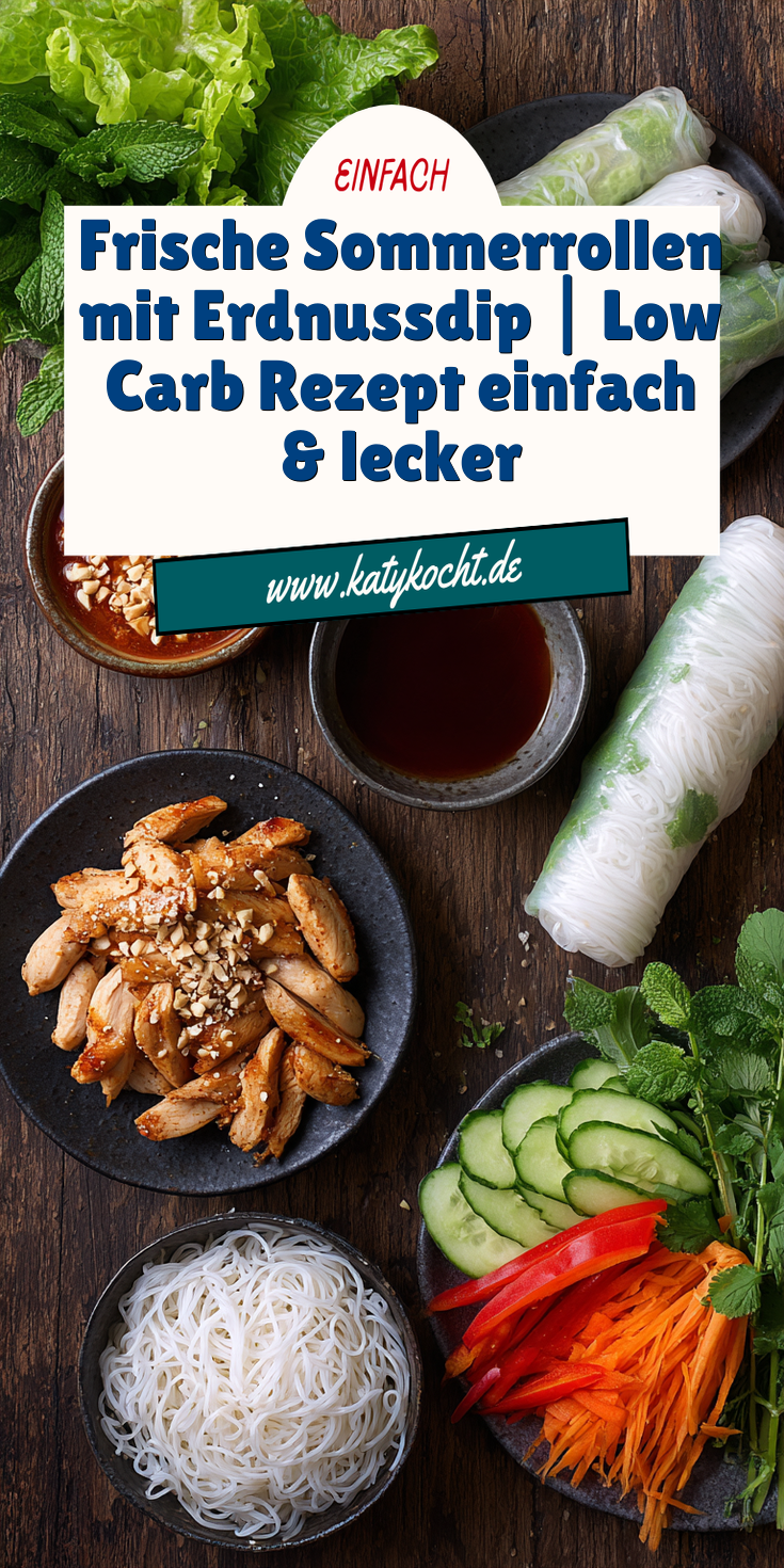 Leckere Sommerrollen mit Erdnussdip: Frisch & Leicht | Low Carb 2026