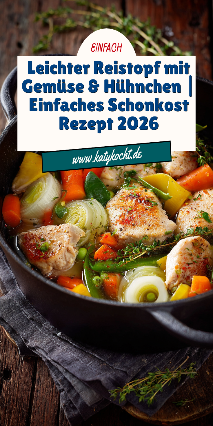 Leichter Reistopf mit Gemüse & Hühnchen | Schonkost 2026