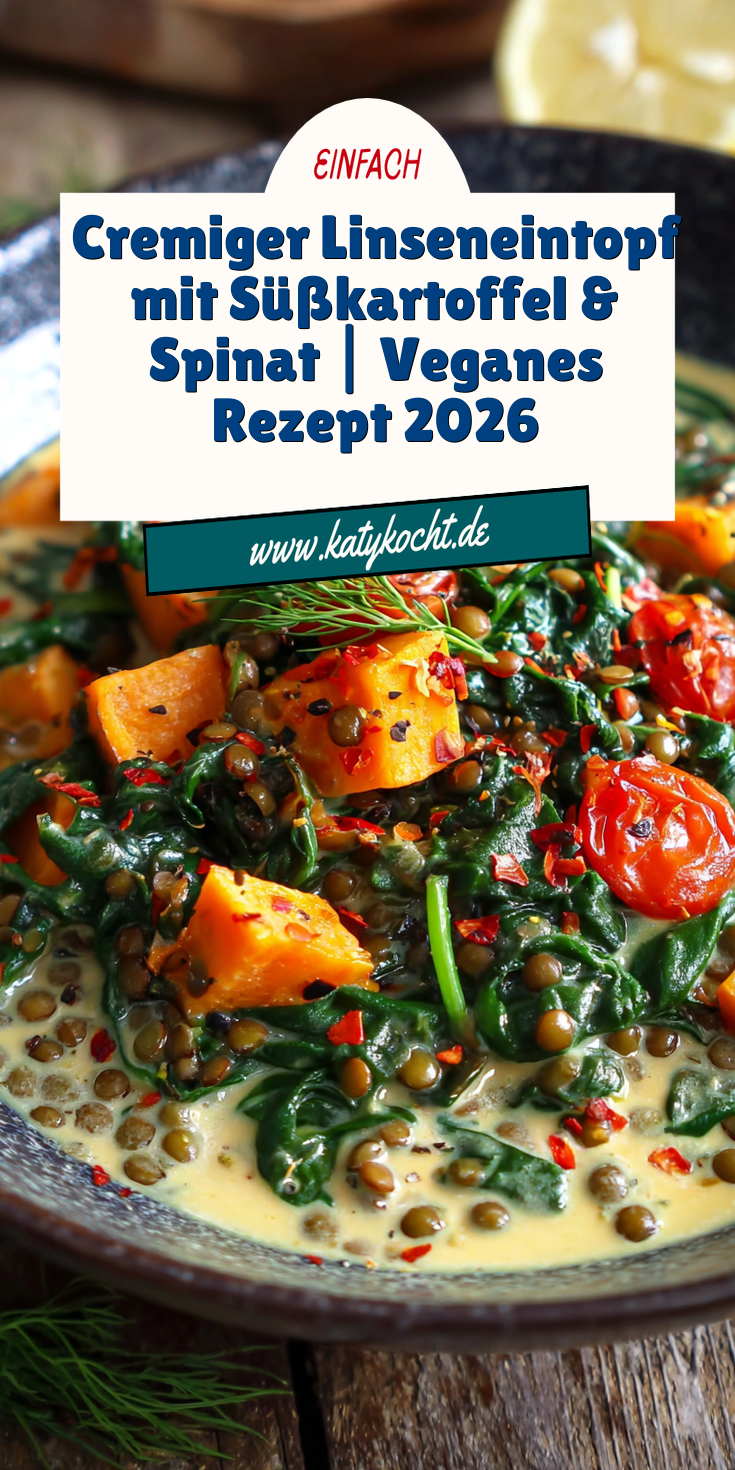 Linseneintopf mit Süßkartoffeln & Spinat | Vegan & Gesund 2026