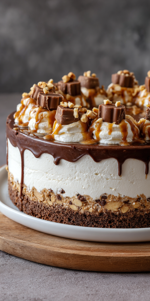 Mächtige Snickers-Torte mit Erdnuss & Karamell | 2026