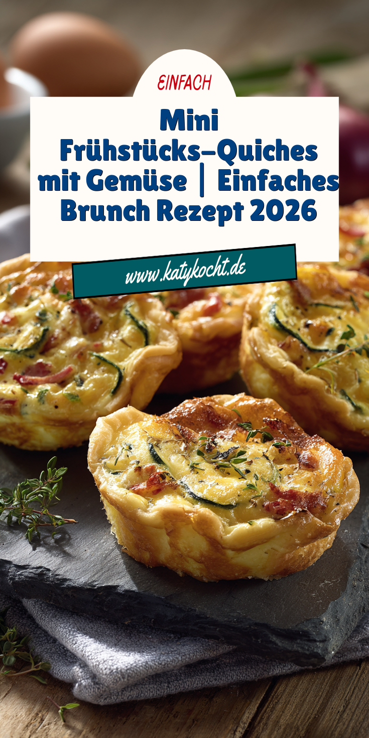Mini Frühstücks-Quiches mit Gemüse | Brunch Ideen 2026