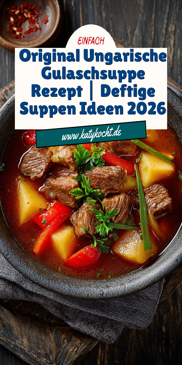 Original Ungarische Gulaschsuppe | Deftige Suppen 2026