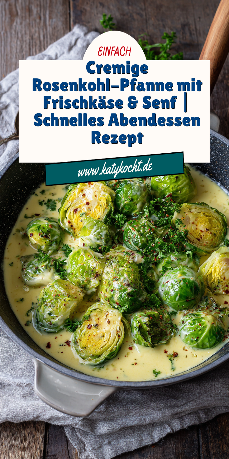 Rosenkohl in cremiger Frischkäse-Senfsauce | Schnelle Pfannengerichte 2026
