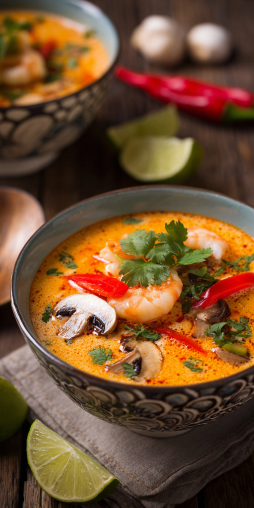 Scharfe Thai Kokos-Garnelensuppe | Low Carb Abendessen 2026