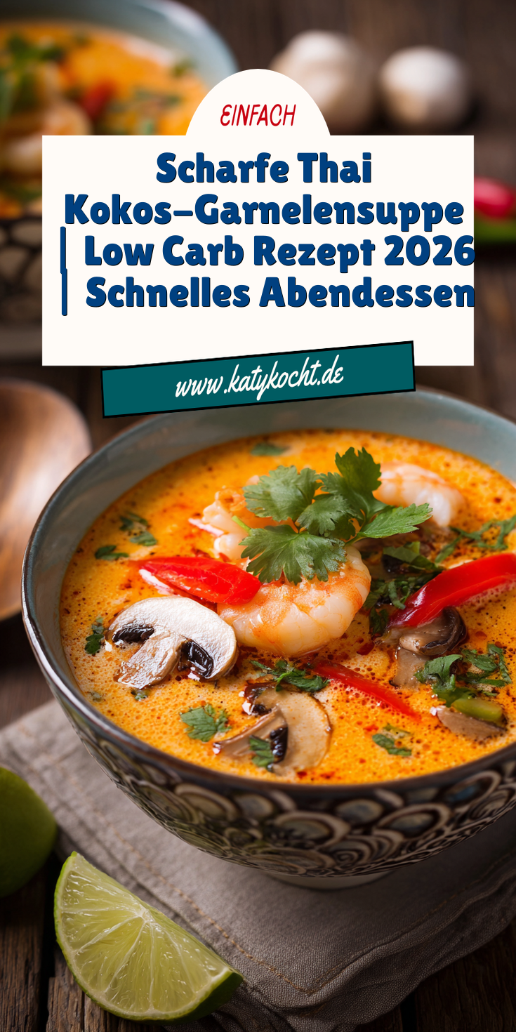 Scharfe Thai Kokos-Garnelensuppe | Low Carb Abendessen 2026