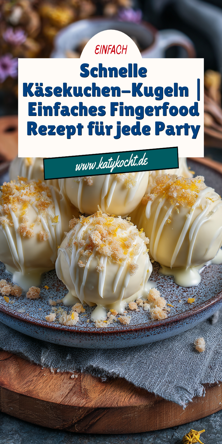 Schnelle Käsekuchen-Kugeln (Pralinen) | Fingerfood 2026