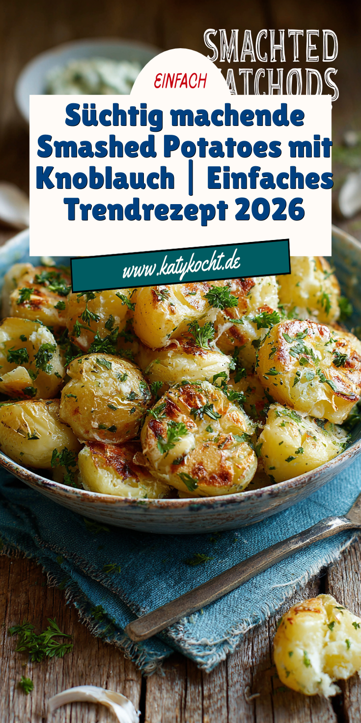 Süchtig machende Smashed Potatoes mit Knoblauch | Trend 2026
