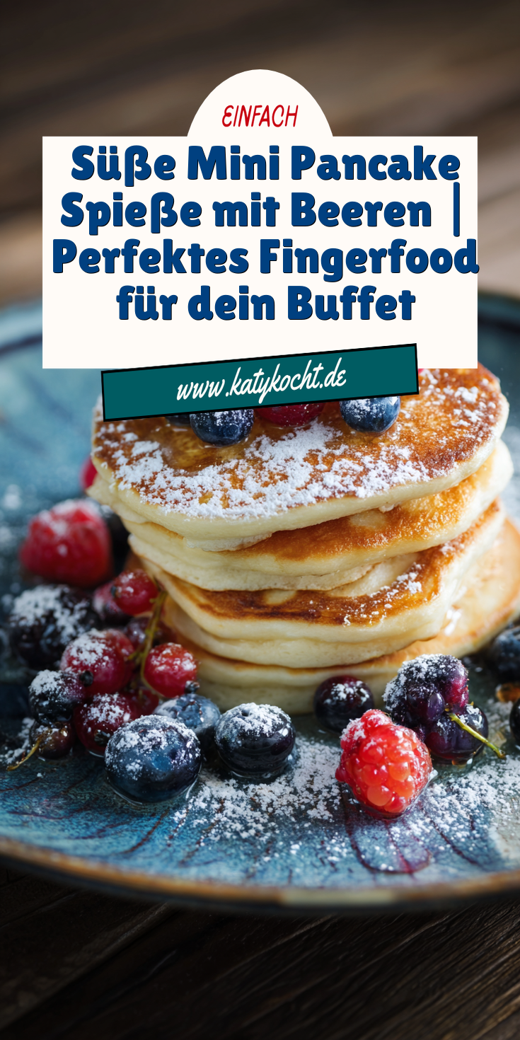 Süße Mini Pancake Spieße mit Beeren | Fingerfood Buffet 2026