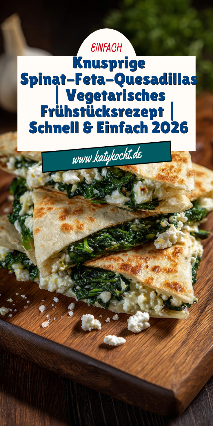 Spinat-Feta-Quesadillas: Knusprig & Vegetarisch | Schnelles Frühstück 2026