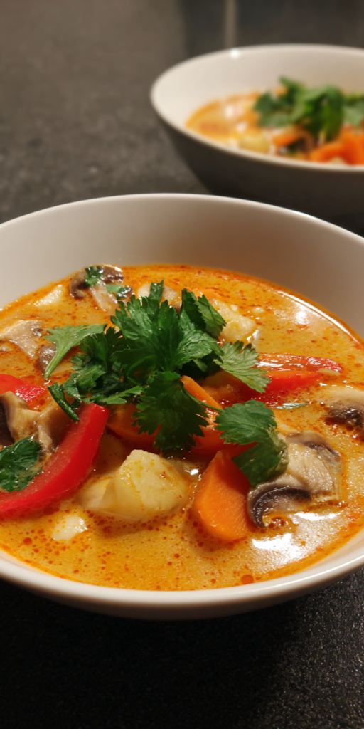 Thailändische Rote-Curry-Suppe mit Gemüse | Asiatisch 2026