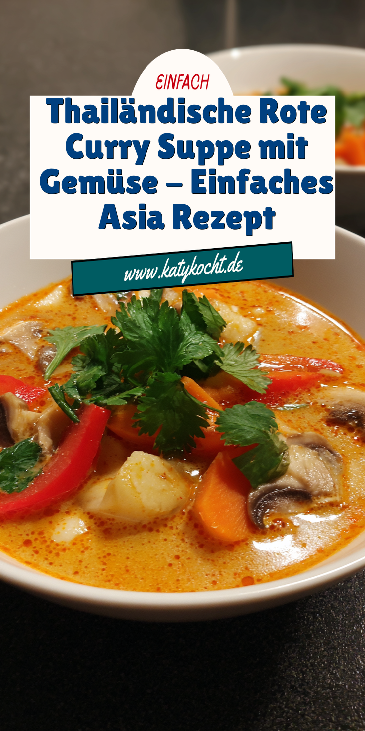 Thailändische Rote-Curry-Suppe mit Gemüse | Asiatisch 2026