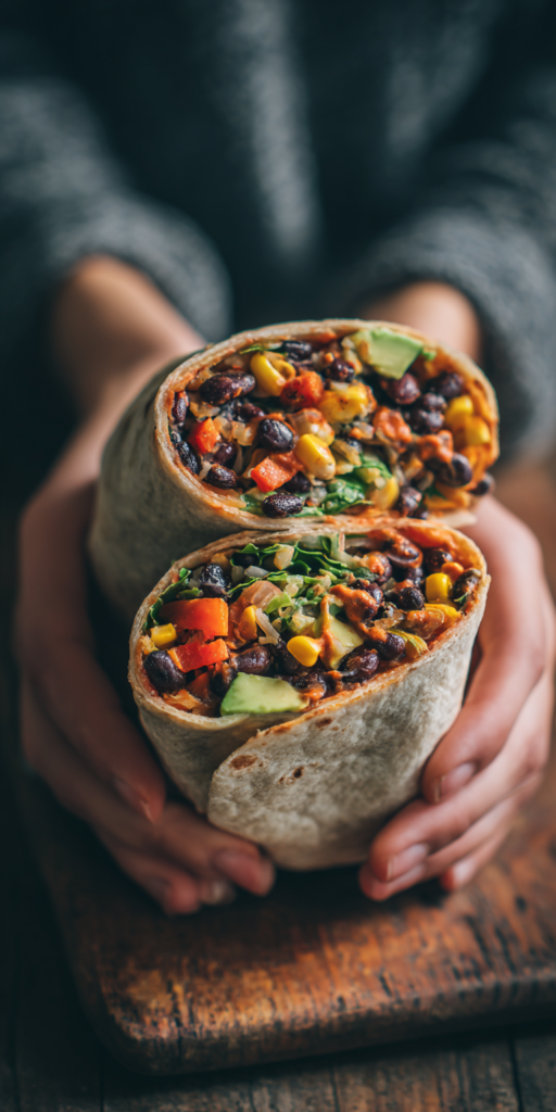 Veganer Burrito Wrap in 10 Minuten | Schnelles Mittagessen 2026