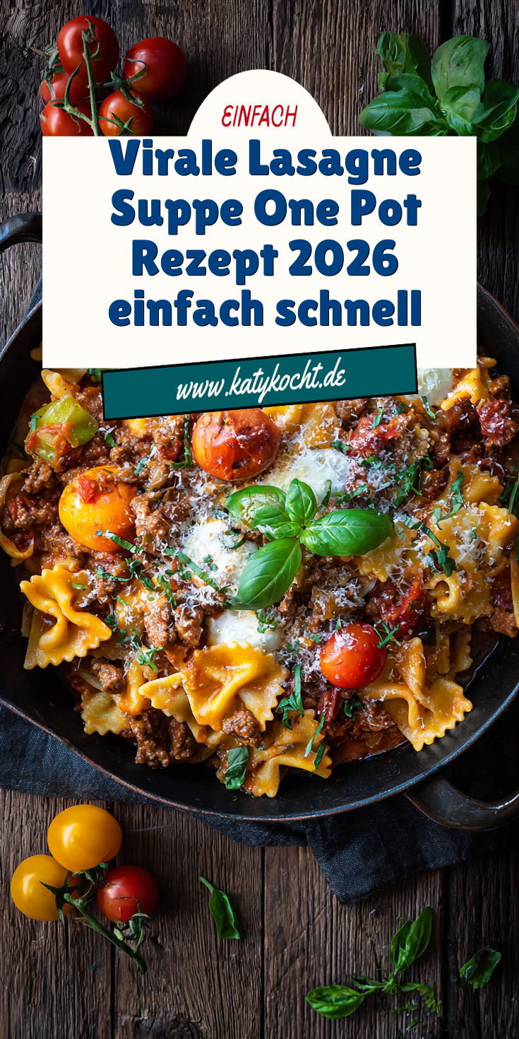 Virale Lasagne-Suppe (One Pot) | Trend Rezepte 2026