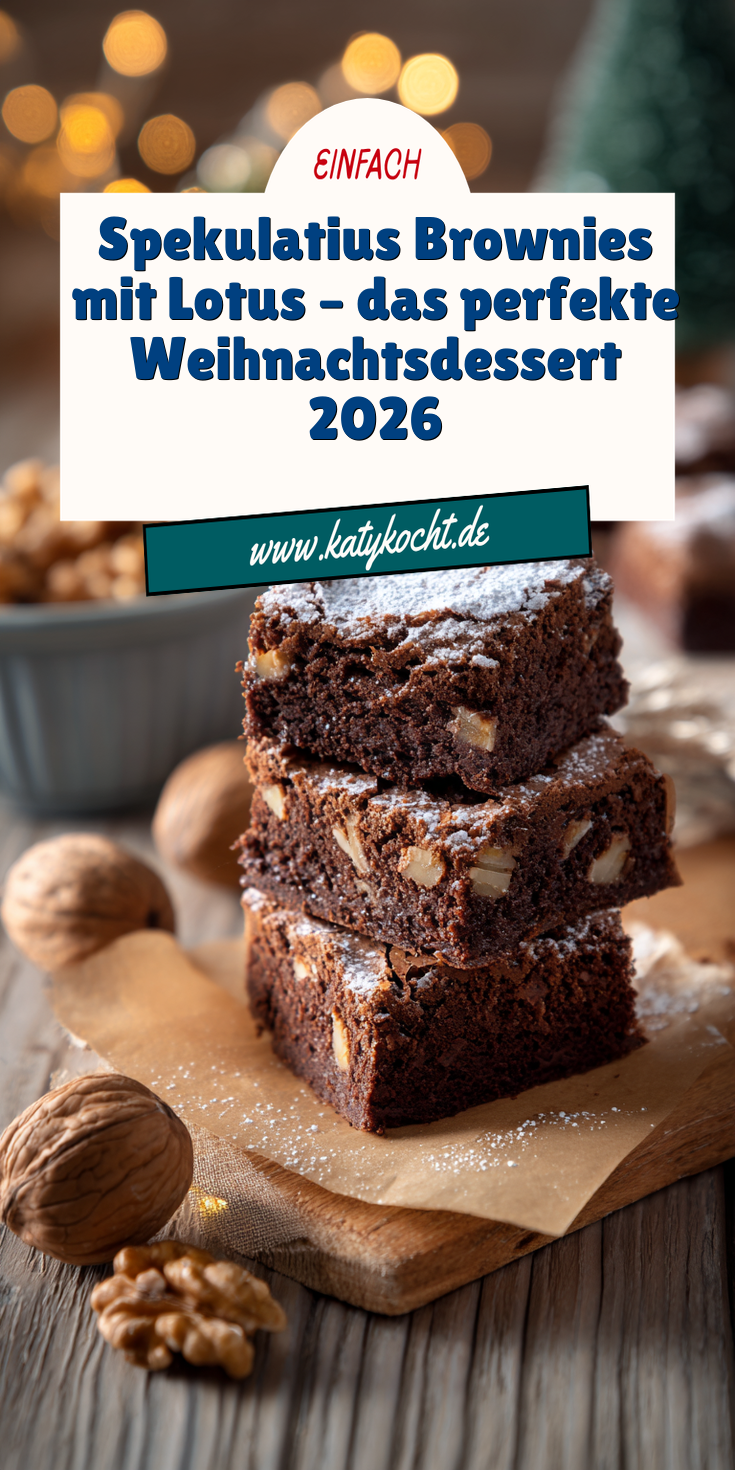 Weihnachtliche Spekulatius-Brownies (Lotus) | Winter 2026