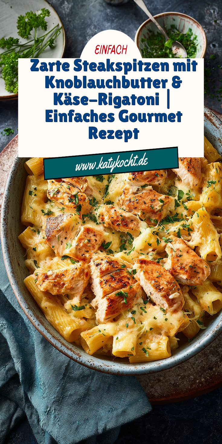 Zarte Steakspitzen in Knoblauchbutter & Käse-Rigatoni | Foodporn Rezepte 2026